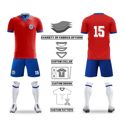 Le football durable fait sur commande respirable Team Jersey de Wicking d'humidité de Team Jersey